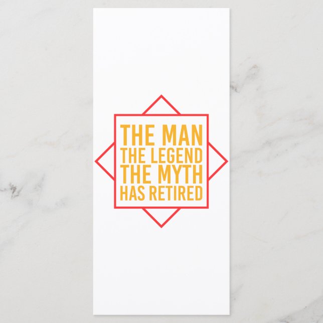 Ruhestand Der Mann der Mythos Die Legende ist in R Programm (Vorderseite)