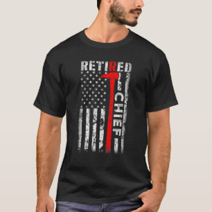 Ruhestand des Feuerwehrführers in den USA T-Shirt