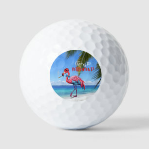 Ruhestand Flamingo am Tropical Beach Golfball