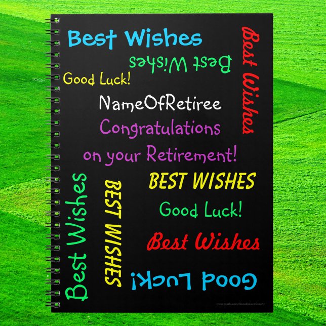 Ruhestand FUN Black Colorary Memory Book Notizblock (Von Creator hochgeladen)