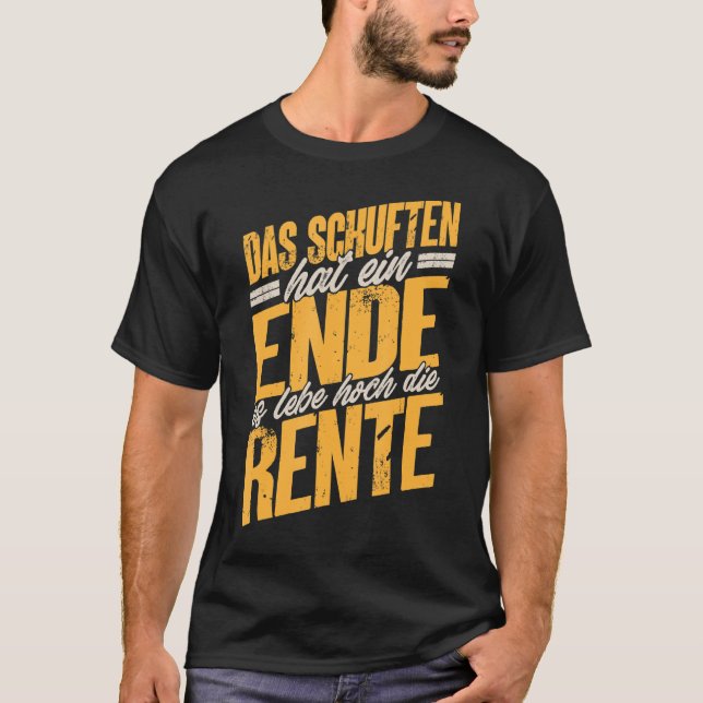 Ruhestand Funny Retirement Eintrag Es Lebe Hoch Di T-Shirt (Vorderseite)