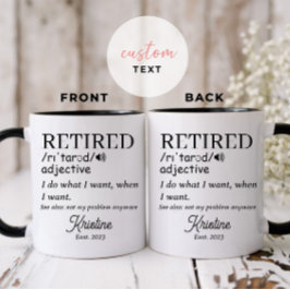 Ruhestand Funny Reverkehener Definition Tasse