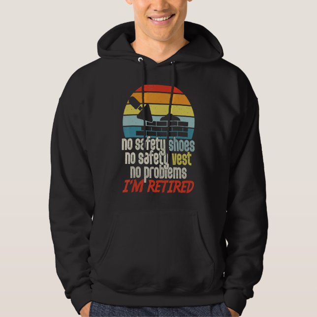 Ruhestand für Bauarbeiter Hoodie (Vorderseite)