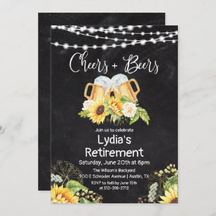 Ruhestand für Cheers und Bier Einladung