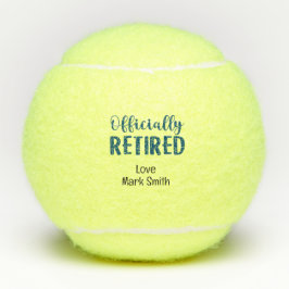 Ruhestand für Tennisspieler Tennisbälle