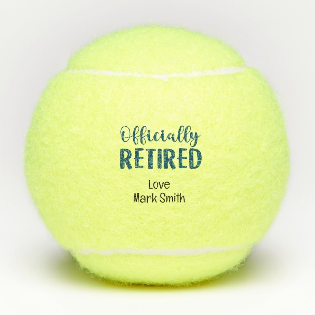 Ruhestand für Tennisspieler Tennisbälle (Vorderseite)