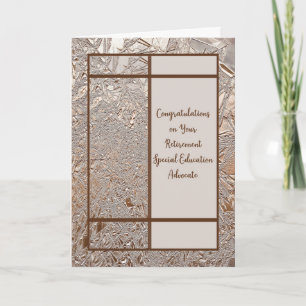 Ruhestand Glückwunsch Spec. Ed. Advocate-Karte Karte