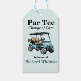 Ruhestand Golf Cart Par T-Shirt Themed Geschenkanhänger