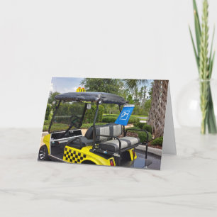 Ruhestand - Golf Cart Taxi Neues Set von Rädern Karte