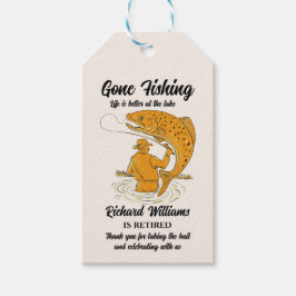 Ruhestand Gone Fishing Life is Better Remüde Geschenkanhänger