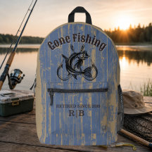 Ruhestand Gone Fishing Rentner Rustikales Holz