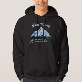 Ruhestand Gone Wandern Snowy Mountains Happy Trail Hoodie