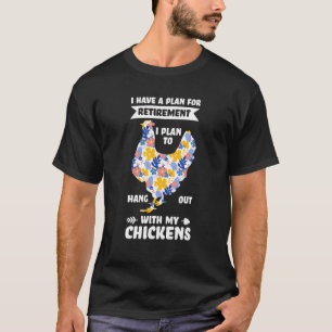 Ruhestand hänge mit Hühnern Huhn & Jesus T-Shirt