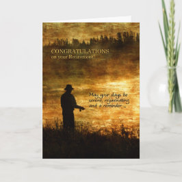 Ruhestand Herzlichen Glückwunsch Fisherman Fishing Karte