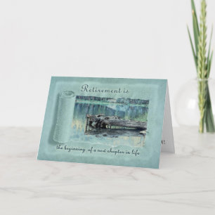 Ruhestand Herzlichen Glückwunsch Woods Lake Karte