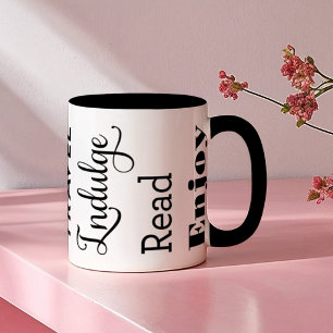 Ruhestand Inspirationswörter Schwarz Tasse