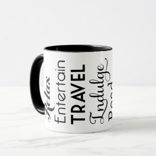 Ruhestand Inspirationswörter Schwarz Tasse