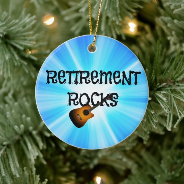 Ruhestand ist großartig keramik ornament (Baum)