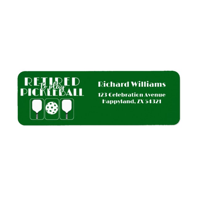 Ruhestand ist müde, Pickleball zu spielen Moderne  (Vorne)