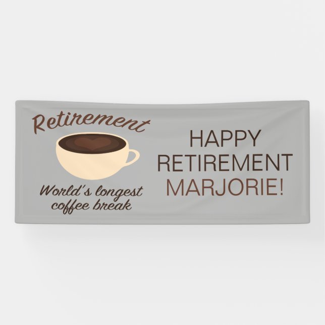 Ruhestand: Längste Kaffeepause der Welt Banner (Horizontal)