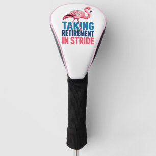 Ruhestand mit Humor - Lustiger Flamingo Golf Headcover