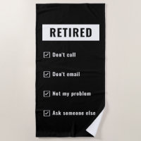 Ruhestand nicht mein Problem Gag Spaß Funny Retire
