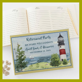 Ruhestand Party KüstenLeuchtturm Wasser Gästebuch