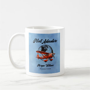 Ruhestand Party Nächstes Adventure Travel Flugzeug Kaffeetasse