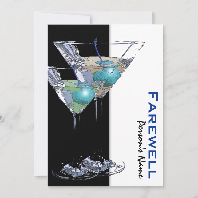 Ruhestand Party Ruhestand Abschied CUSTOMIZE Einladung (Vorderseite)