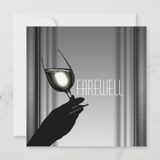 Ruhestand Party Ruhestand Abschied CUSTOMIZE Einladung (Vorderseite)