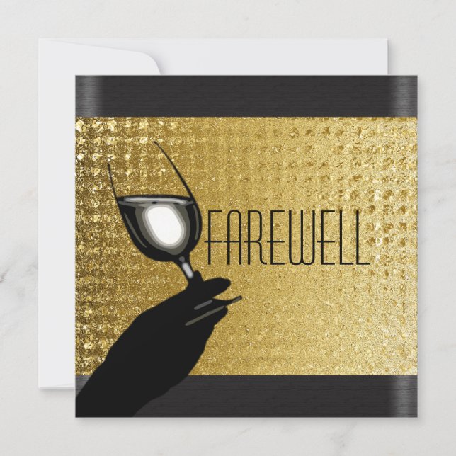 Ruhestand Party Ruhestand Abschied CUSTOMIZE Einladung (Vorderseite)