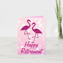 Ruhestand pink flamingo Benutzerdefinierter Text G