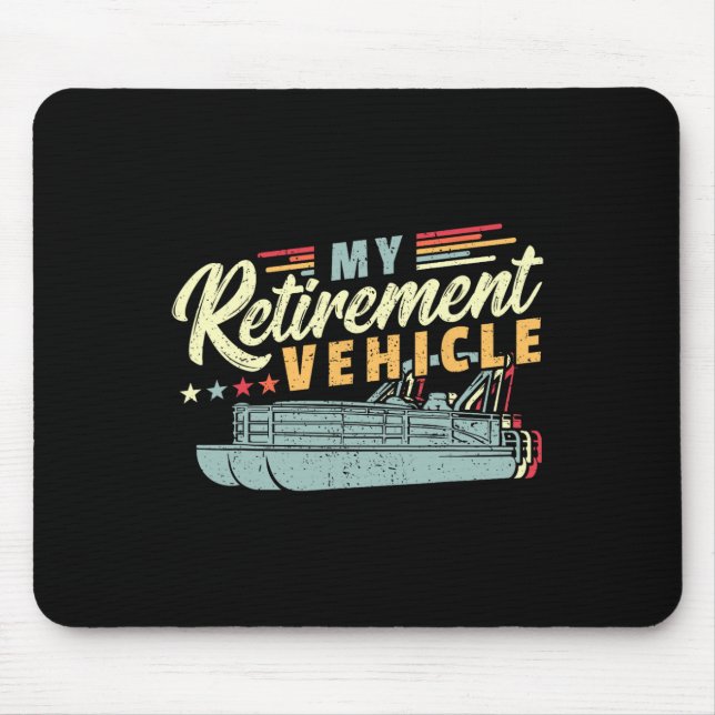 Ruhestand Pontoon Boat Captain I Old Man Pontoon Mousepad (Vorne)
