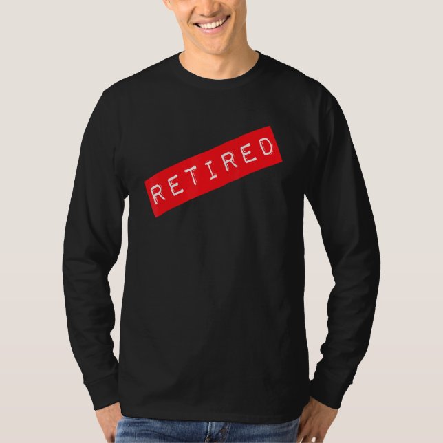 Ruhestand  Rentenstatus gekennzeichnet T-Shirt (Vorderseite)