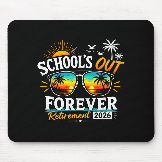 Ruhestand Rentner 2026 Pensionierter Lehrer Mousepad (Vorne)