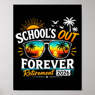Ruhestand Rentner 2026 Pensionierter Lehrer Poster
