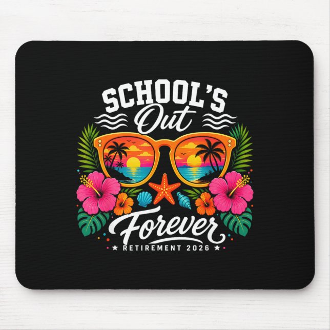 Ruhestand Rentner 2026 Rentner Lehrer Mousepad (Vorne)