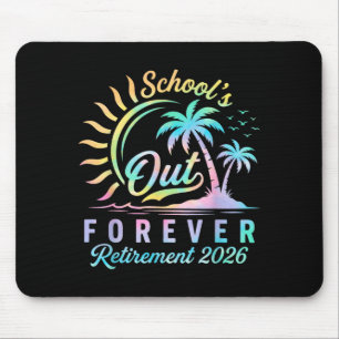 Ruhestand Rentner 2026 Tie Dye Ruhestand Mousepad