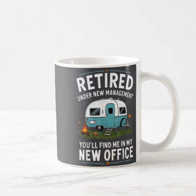 Ruhestand Rentner Lustig Camper Camping  Kaffeetasse (Rechts)