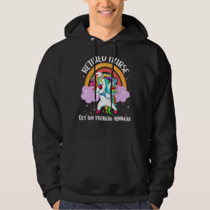 Ruhestand Rn Nursing Magical Unicorn Regenbogen Hoodie