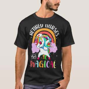 Ruhestand Rn Nursing Magical Unicorn Regenbogen T-Shirt