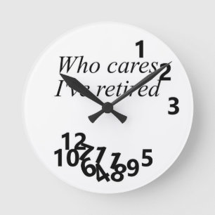 Ruhestand Runde Wanduhr