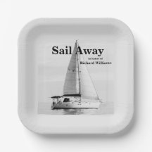 Ruhestand Sail Away Sailboat formell
