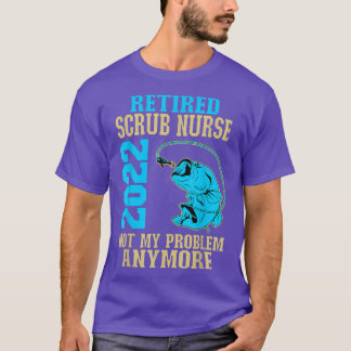 Ruhestand Scrub Nurse 2022 Ruhestand für Fischfang T-Shirt