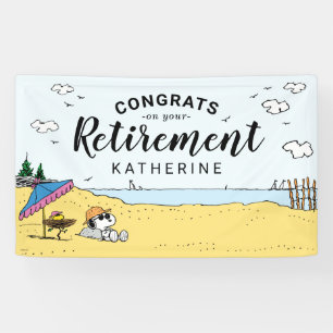 Ruhestand   Snoopy & Woodstock am Strand Banner