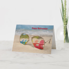 Ruhestand Sonnenbrille Beach Chair Reflektion Karte