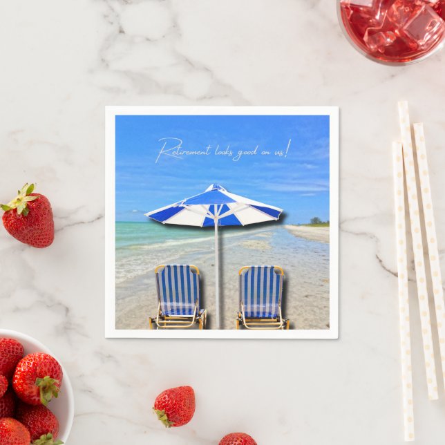 Ruhestand steht uns gut! Sanibel Island Beach Serviette (Beispiel)