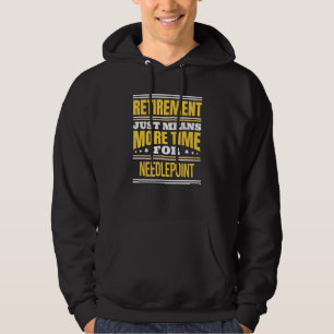Ruhestand Stickerei Spruch Pensionierung Hoodie