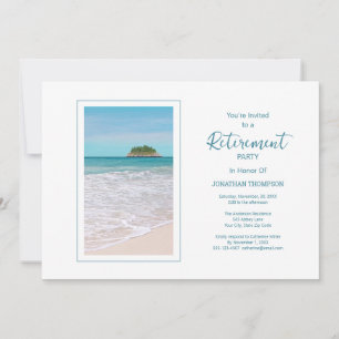 Ruhestand Tropical Beach Themenwelt Party Einladun Einladung