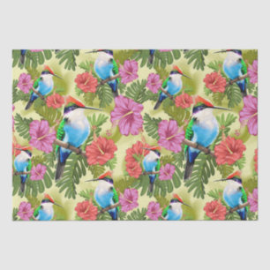 Ruhestand und Hibisken von Hummingbird Seidenpapier